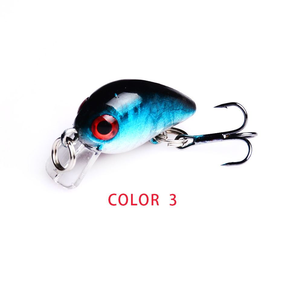 Mini Crankbait Fishing Lure – 2.6cm Hard Bait with Treble Hook