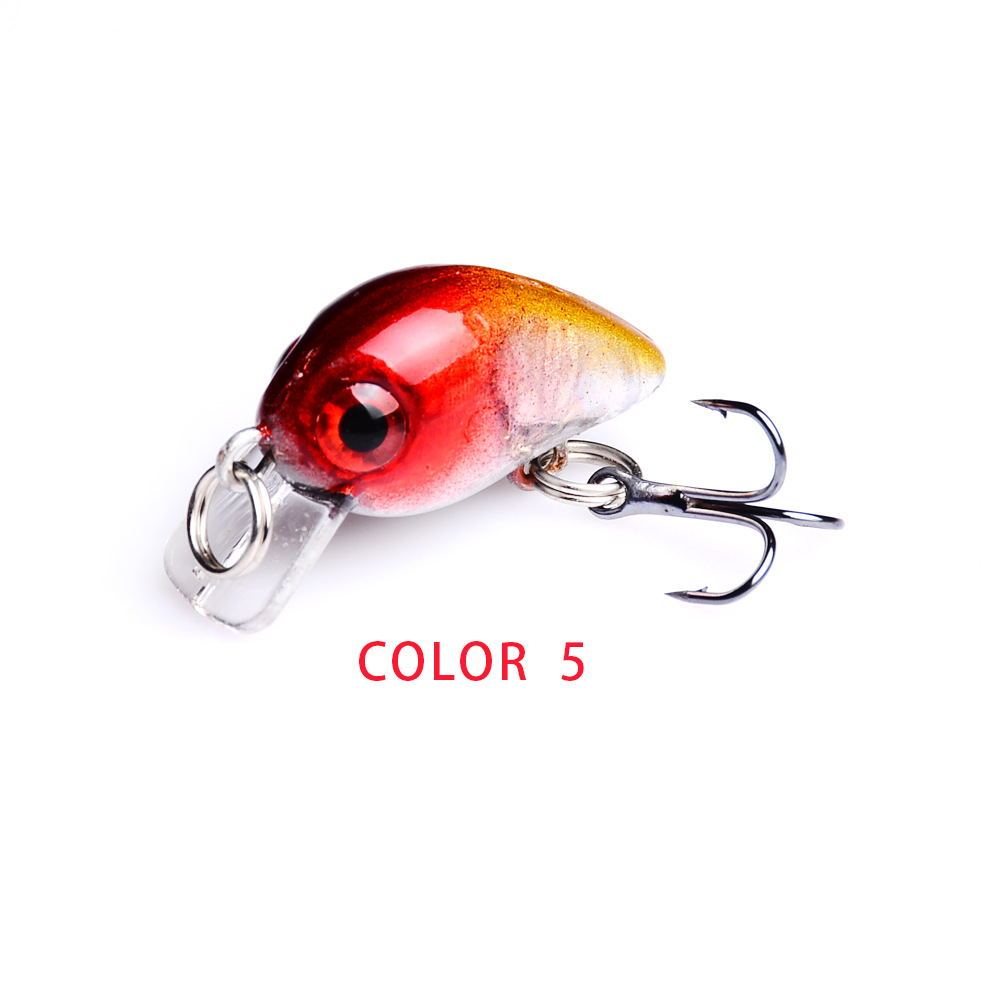 Mini Crankbait Fishing Lure – 2.6cm Hard Bait with Treble Hook
