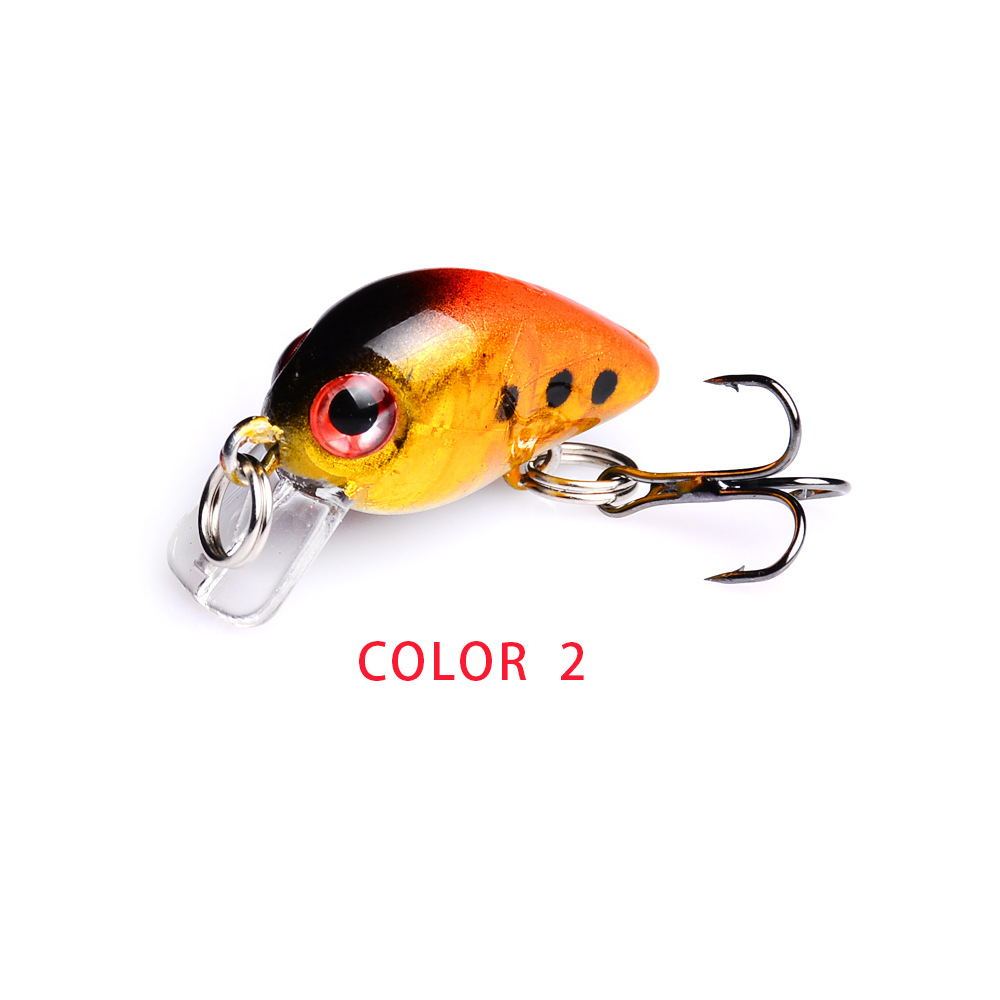 Mini Crankbait Fishing Lure – 2.6cm Hard Bait with Treble Hook