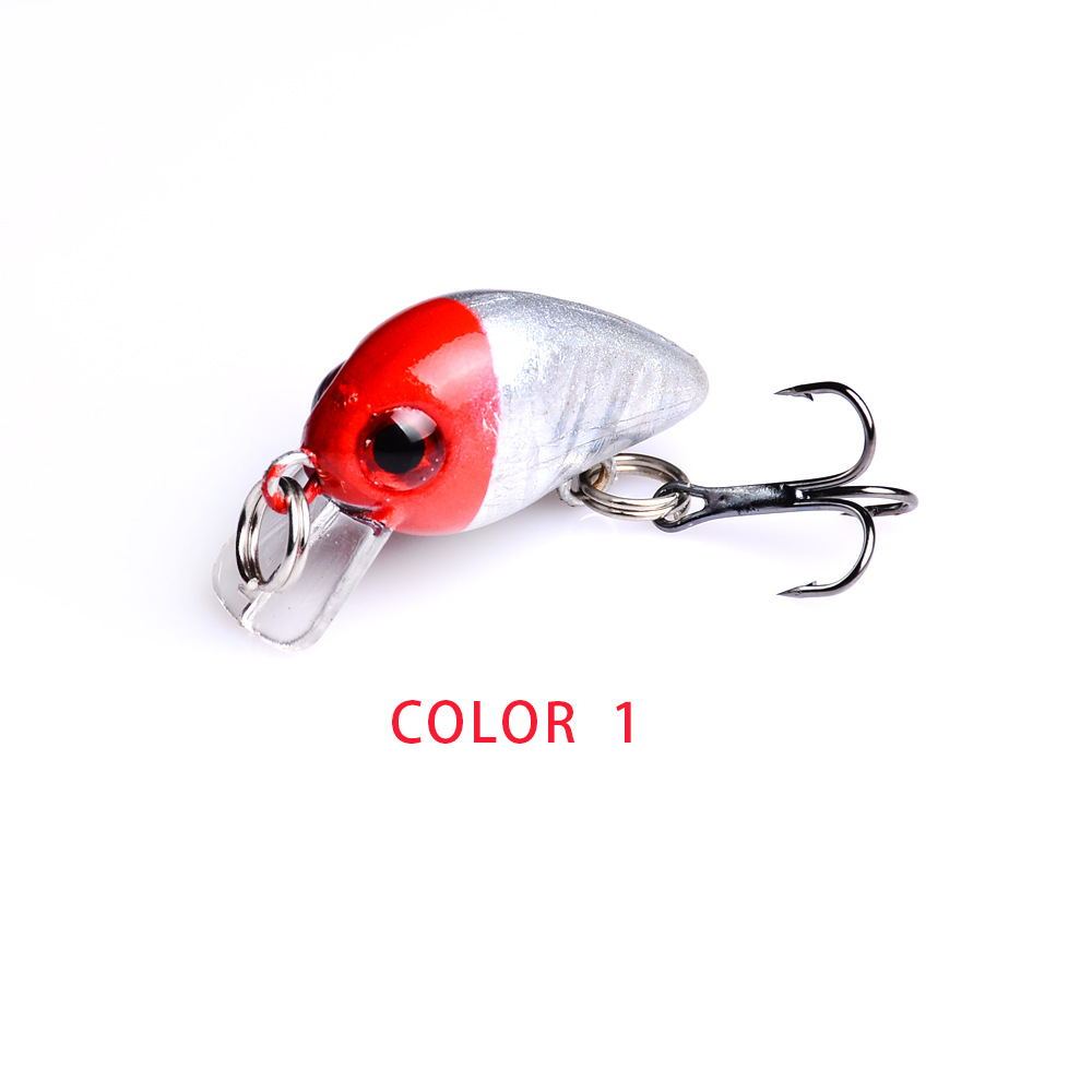 Mini Crankbait Fishing Lure – 2.6cm Hard Bait with Treble Hook