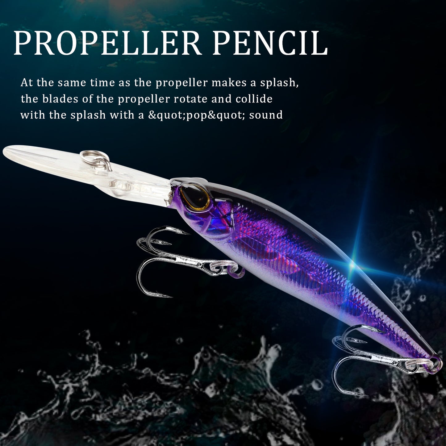 Deep Diving Minnow Fishing Lure - 9cm / 5.8g