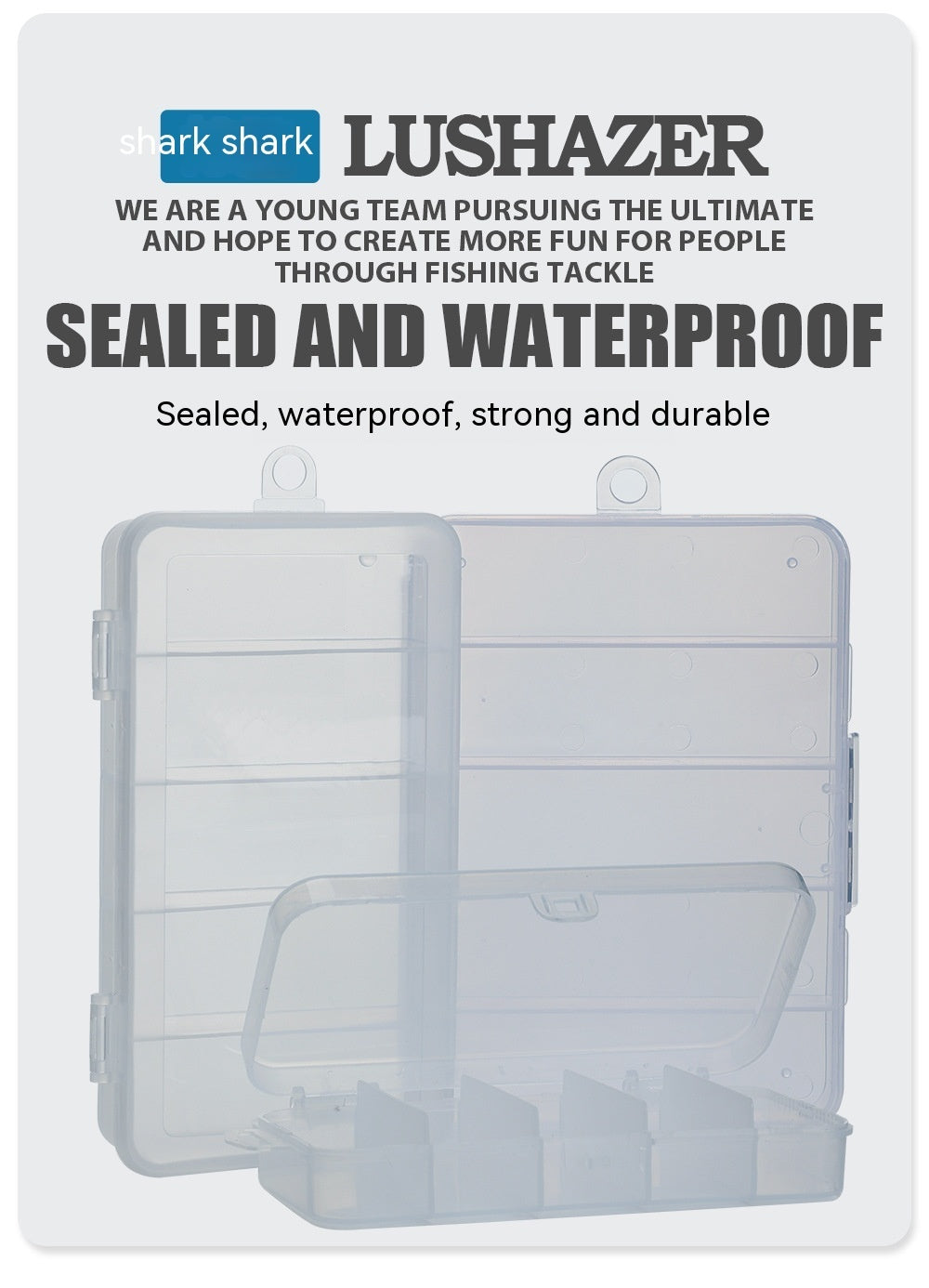 Transparent Fishing Tackle & Accessory Storage Box