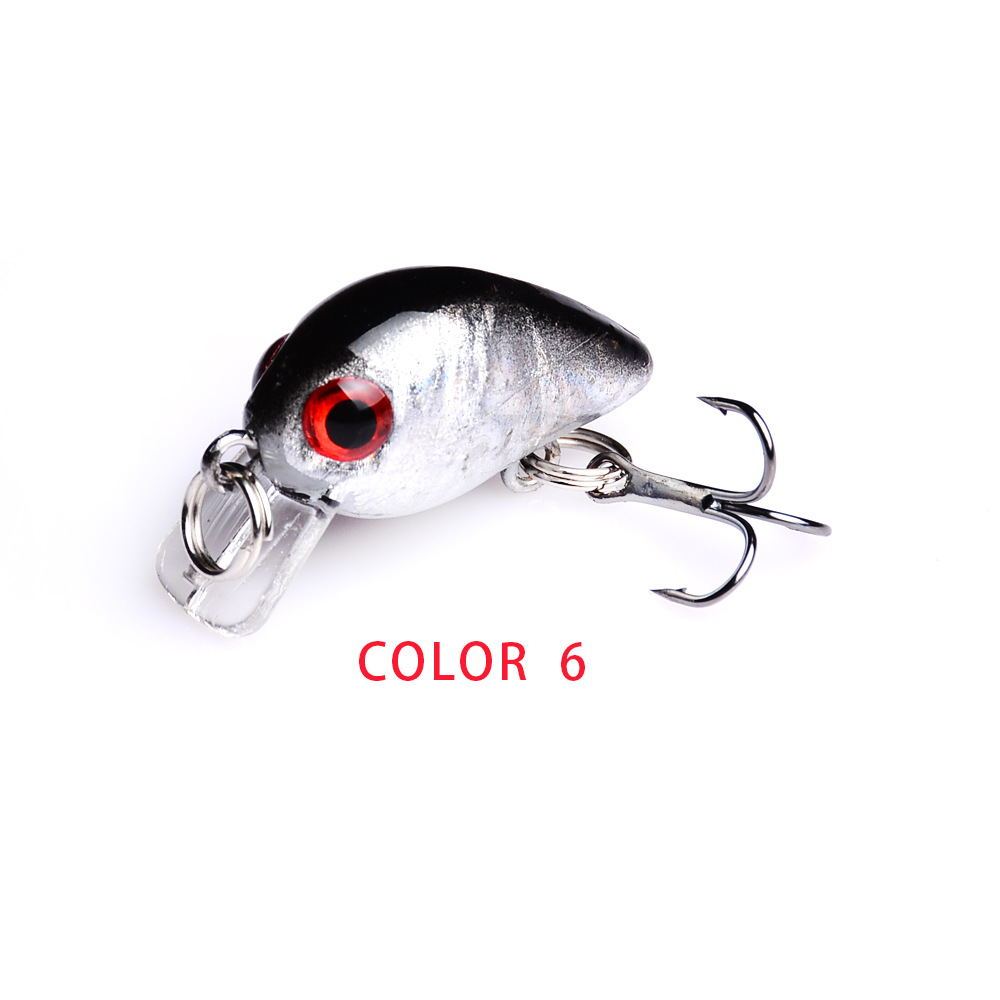 Mini Crankbait Fishing Lure – 2.6cm Hard Bait with Treble Hook