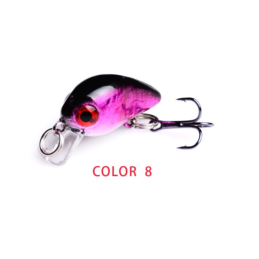 Mini Crankbait Fishing Lure – 2.6cm Hard Bait with Treble Hook