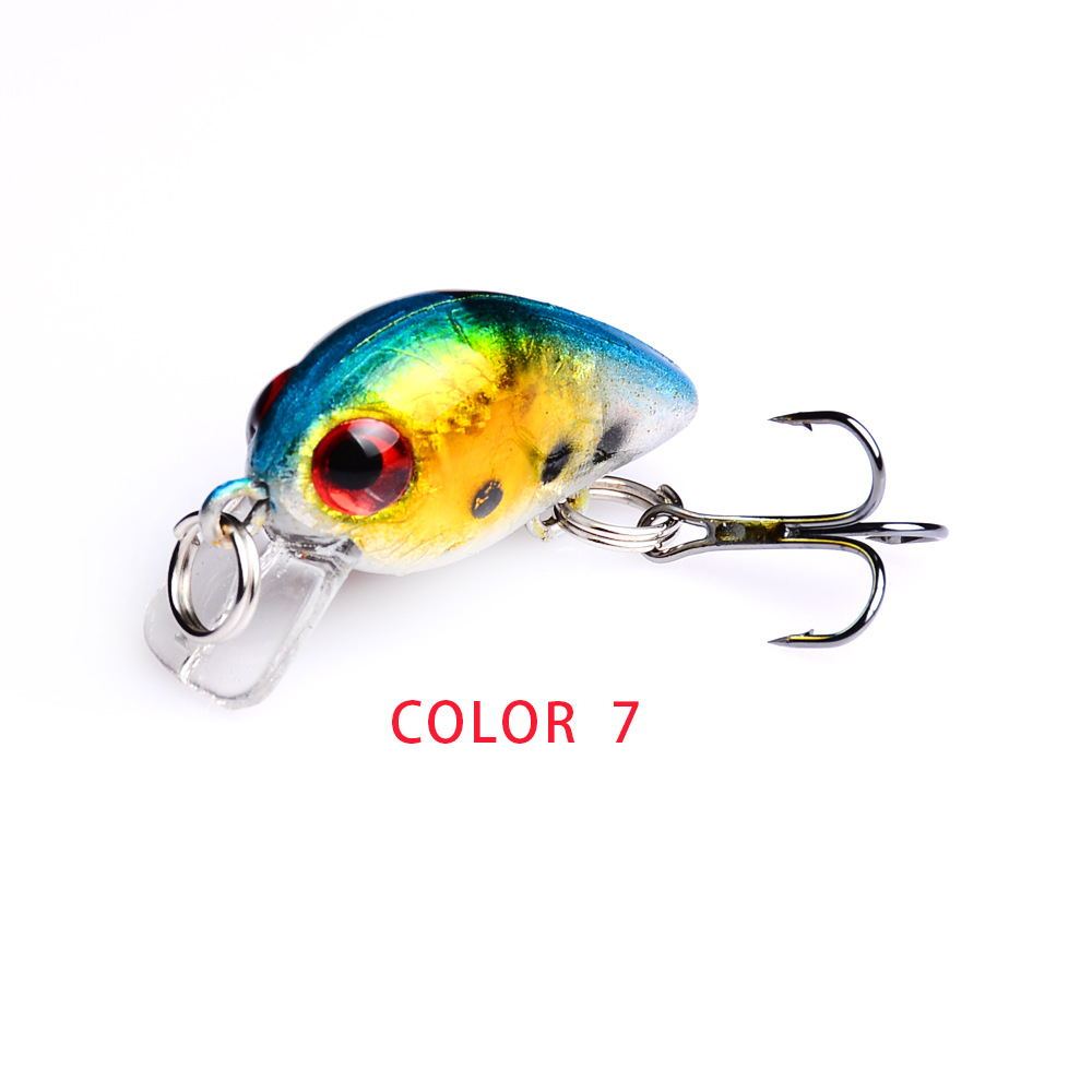 Mini Crankbait Fishing Lure – 2.6cm Hard Bait with Treble Hook