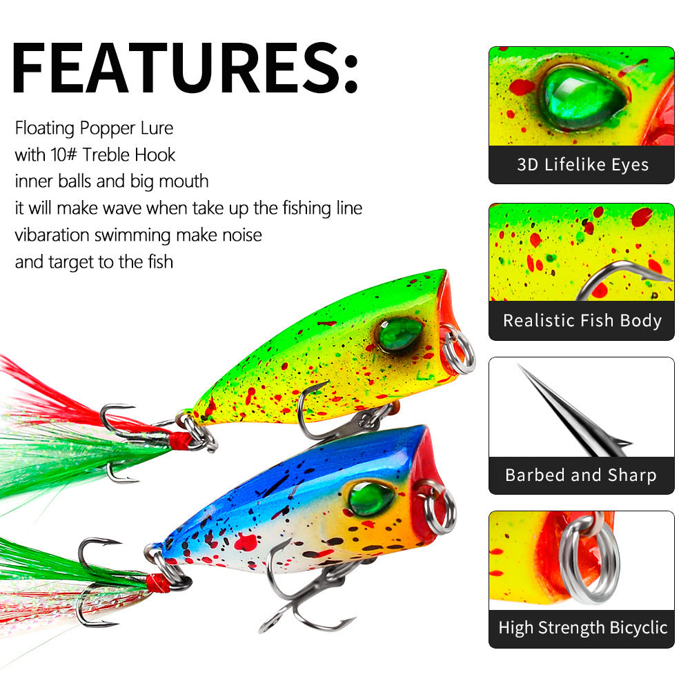 Floating Popper Fishing Lure - 4.3cm / 4g