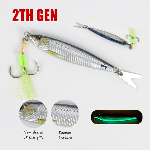 TOLU 2024 3D Fast-Sinking Metal Jig Lure
