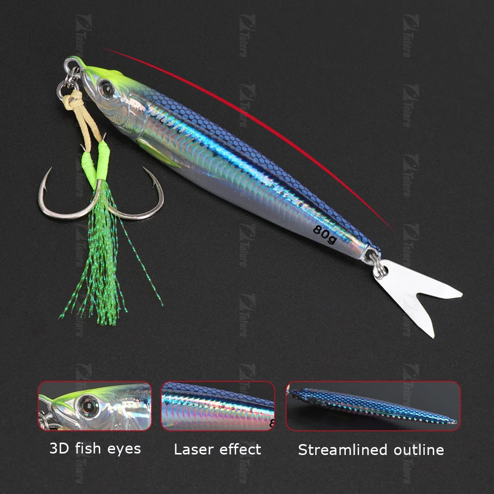 TOLU 2024 3D Fast-Sinking Metal Jig Lure