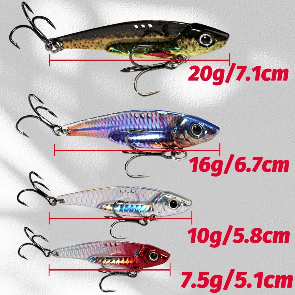 GOBAIT VIB Metal Jig Spinner Spoon Lure