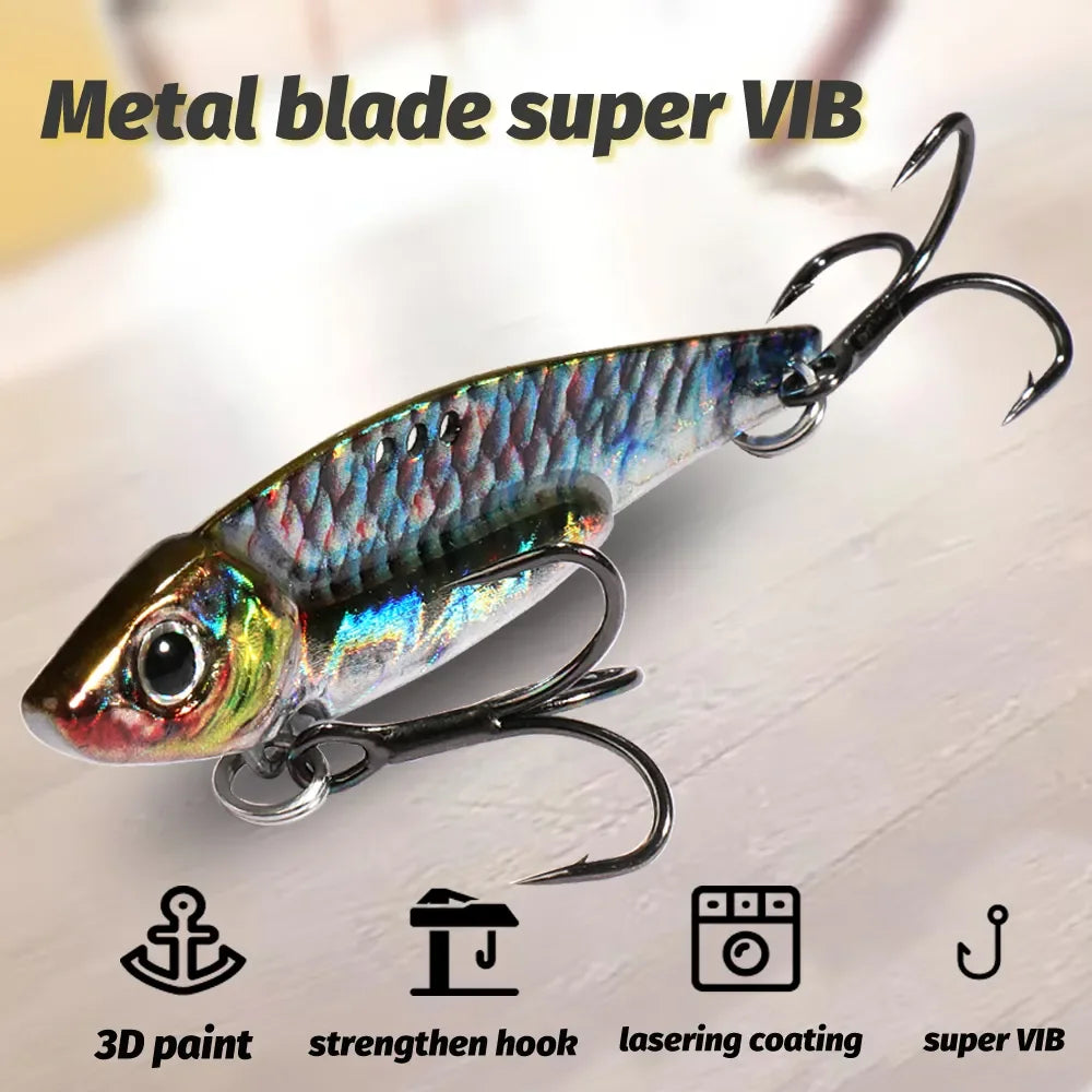 GOBAIT VIB Metal Jig Spinner Spoon Lure