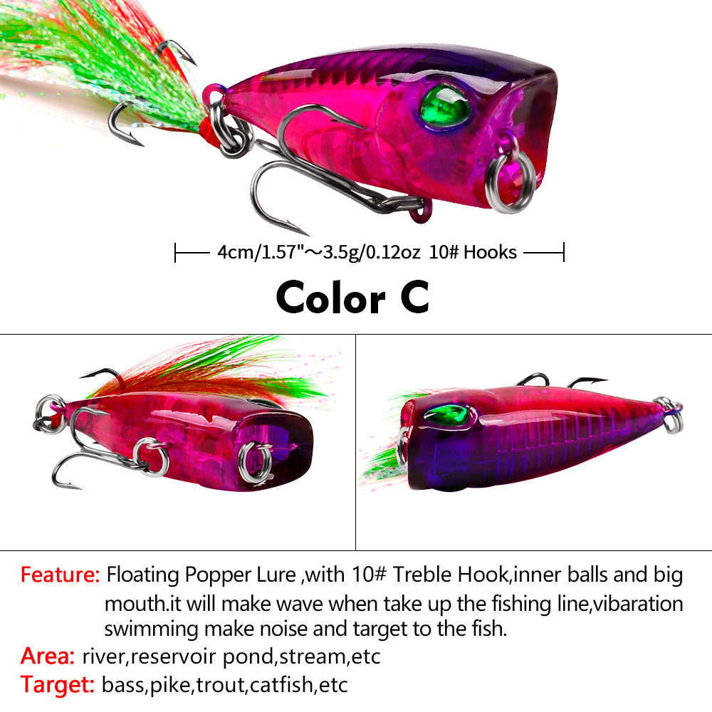 Floating Popper Fishing Lure - 4.3cm / 4g